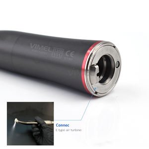 Pièce à main dentaire couleur noire 1:5 LED fibre optique contre-angle pour moteur électrique corps inoxydable pièce à main dentaire à basse vitesse - Product Image 6