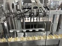 Ligne de remplissage automatique de lotion à 6 têtes avec pompe céramique servo - Gabarits réglables par écran et remplisseur anti-mousse à levage