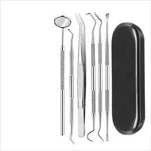 Ensemble d'instruments dentaires en acier inoxydable de haute qualité certifié CE, best-seller, 6 pièces, outil de détartrage, instruments chirurgicaux - Product Image 4