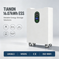 Tianon NK16S314BL-V1 51.2V 16kWh LiFePO4 200Ah Système de Stockage d'Énergie Domestique Hybride (ESS) Tout-en-un Monté sur Rack IP21