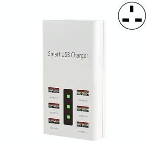 6-Port 30W 2A <b>USB</b> Universal Multifunction Charging <b>Socket</b> for Smartphones and Tablets UK Specification - Product Image 1