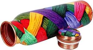 High Quality Pure Meena Printed Copper Water Bottle in Different Styles with Premium Packaging Made in India - Product Image 5