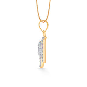 Colgante de Alfabeto de Oro de Lujo con Diamantes, Unisex - Product Image 3