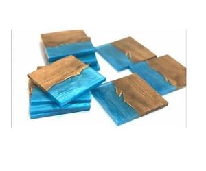 2025 Produits Accessoires de cuisine Ensemble de sous-verres en bois gravé en marbre et laiton Sous-verre personnalisé pour boisson mariage mariée - Product Image 4