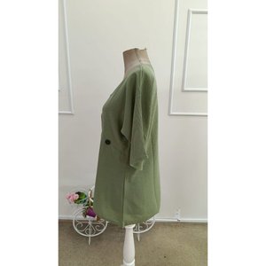 เสื้อเบลาส์คอวีแขนสั้นผู้หญิง รุ่น 34807 -สีเขียว - Product Image 5