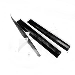 Emballage de boîte de carte blanche RMI avec point incurvé d'isolation pince à épiler d'extension de cils de couleur plasma noir de qualité supérieure - Product Image 6