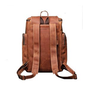 Mochila de viaje vintage, Mochila De Cuero PU para hombre, Mochila deportiva informal para estudiantes - Product Image 2