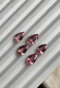 ล็อตทัวร์มาลีนสีชมพูอมส้มธรรมชาติ ล็อตทัวร์มาลีนทรงลูกแพร์เจียระไน - Product Image 2