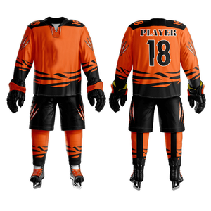 Customizable Youth & Mens Ice Hockey Jersey Personalized Practice Uniform with Name Number & Team Logo Add Your Own Style - Product Image 4