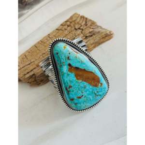 Kevin Billah Kingman Fashion <b>Cuff</b> <b>Bracelet</b> Turquoise Sterling <b>Silver</b> Elegant Kingman Turquoise Sterling <b>Silver</b> <b>Cuff</b> <b>Bracelet</b> for - Product Image 4