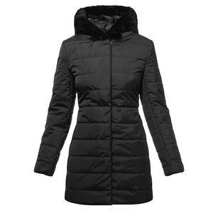 Manteau long matelassé pour femme, veste rembourrée épaisse et matelassée, parka d'hiver chaude à fermeture éclair, capuche amovible - Product Image 1