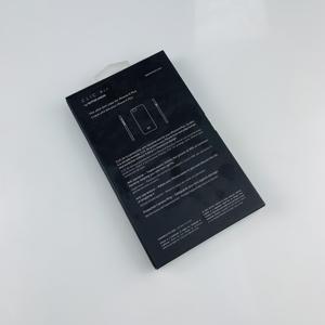 Cajas de papel de cajón deslizante negro personalizado de lujo con ventana transparente de gancho para embalaje de cajas de teléfono - Product Image 3