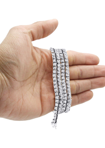 Collar Hip Hop Iced Out Moissanite Cuban Link Chain S925 Silver Pass Diamond Tester VVS Moissanite Diamond Chain - Product Image 3