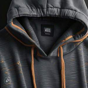 Sweat à capuche unisexe confortable 100% coton décontracté vêtements d'hiver à la mode poignets côtelés chauds et confortables pour hommes/femmes - Product Image 6