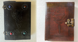 Agate 7 Chakra Stone Diarios de cuero hechos con algodón Páginas de papel hechas a mano Ideal para reventa por Journal Makers - Product Image 4