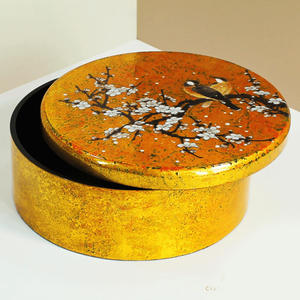 Meilleure offre boîte ronde en laque à bas prix pour les détaillants boîtes décoratives en laque à usages multiples - Product Image 2