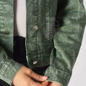 Chaquetas Vaqueras de Mezclilla para Mujer, Diseño Personalizado al por Mayor, Casuales, de Invierno, con Botones, Transpirables, Corte Regular, Estilo Nuevo - Product Image 3