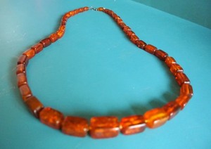 2025 New Arrival Fashion Jewelry Ambar Resin Stone Beads 2 Layer <b>Necklace</b> for Women & Girls at Affordable by crescent crafts - Product Image 2