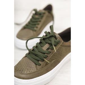 Chaussures de marche fitness pour femmes Faux cuir talons plats première édition Ch015 Cbt - Product Image 1