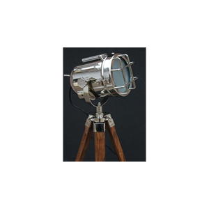 Pour designer contemporain lampadaire argent trépied support asiatique Zen Design 34 pouces projecteur en aluminium pour la décoration - Product Image 1