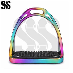 Estribos de Equitación de Acero Inoxidable de Alta Calidad con Reposapiés de Goma Antideslizante, Servicio Personalizado OEM - Product Image 3