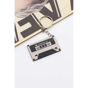 Speciale portachiavi Spotify a Barcoded Cassette & Record, portachiavi speciale per gli amanti