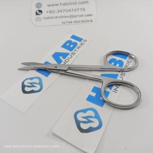 Custom Logo Fine Point Cuticle Shears <b>Nail</b> Beauty <b>Scissors</b> With Sharp Stainless Steel Curved Blade Cuticle <b>Nail</b> <b>Scissors</b> - Product Image 5