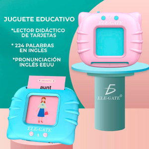 Giocattoli Educativi per l'Apprendimento dell'Inglese per Bambini, 112 Carte Flash Parlanti in Plastica, Carte Cognitive, Modello Educativo - Product Image 1