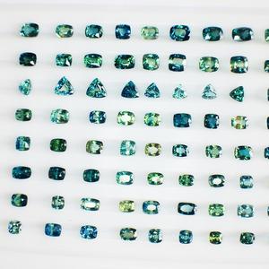 Zafiro verde azulado natural de calidad AAA calentado exclusivo de la mina Kanchanaburi, certificado IGI brillante y raro - Product Image 5