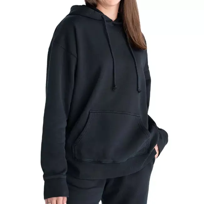 Hot Sale Custom Winter Street Wear Pullover Hoodies 100% Katoen Effen Blanco Oversized Hoodie Voor Dames