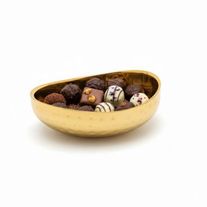 Tazón Redondo Decorativo de Chocolate de Diseño de Lujo en Dorado y Blanco, Plato para Dulces, Tazón para Postres, Recuerdos de Boda Elegantes a Bajo Precio - Product Image 6