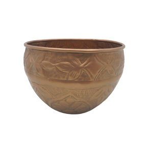 Maceta redonda de hierro de diseño hecho a mano, maceta de cobre ahumada para decoración del hogar y la boda, personalizada a granel - Product Image 3