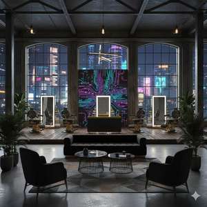 Conjunto Completo de Muebles de Madera para Salón de Barbería Moderno, para Uso en Centros Comerciales y Exteriores - Product Image 2