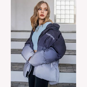 Veste rembourrée de haute qualité pour femmes personnalisée conçue en satin respirant bulle nouvelle impression de sublimation surdimensionnée élégante - Product Image 1