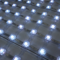 Pantalla LED de Rejilla RGB XQD P50 Resistente al Agua - Alto Brillo para Tiendas Minoristas y Señalización, Pantallas LED de Malla Grande