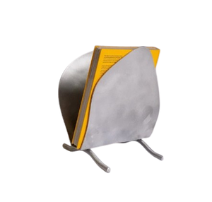 Porte-revues vintage durable Supports de rangement en métal et en fer Organisateur de magazines perforé Bureau d'hôtel à domicile - Product Image 2