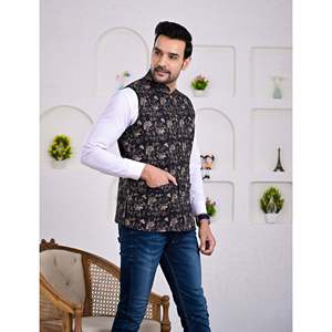 Veste d'hiver réversible pour homme, 100% coton, laine, imperméable, fermeture éclair brodée, imprimé en bloc, style universitaire - XS XL - Product Image 4