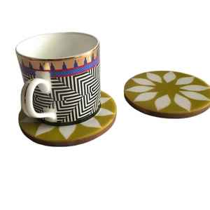 Expensive Resin Coasters <b>Round</b> Shape Handmade Eco-Friendly Reusable <b>Table</b> Top Coaster <b>Mats</b> & Pads Export Quality Coasters - Product Image 6