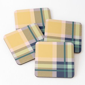 Posavasos de madera de Acacia con Mango impreso, Juego de 4 piezas, 952 - Product Image 1