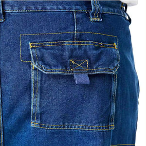 Pantalones cortos de mezclilla para hombre al por mayor hechos a medida OEM material de alta calidad con colores personalizados tamaño y logotipo transpirable pantalones cortos de mezclilla 2026 - Product Image 4