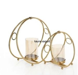 Bougeoir votif en métal artisanal de luxe Bougie votive faite à la main en métal unique pour la décoration de chambre d'hôtel à la maison - Product Image 6