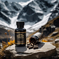Cápsulas de Shilajit del Himalaya Orgánico de Alta Potencia, 100% Puro y Natural, Ácido Fúlvico, 100 Días, 60 Piezas, Apoyo Inmunológico para Adultos