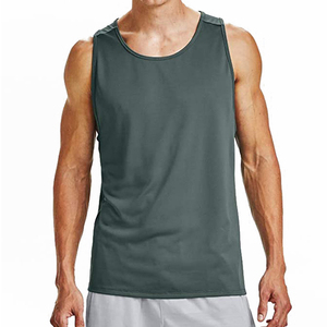 Débardeur de couleur unie pour hommes Meilleure vente en gros Produit de haute qualité Spandex Style décontracté Caractéristique respirante - Product Image 4
