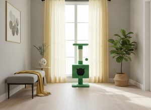 High-quality Amistar Mint Ville scratching post for all breeds and sizes of cats and kittens. - Product Image 3