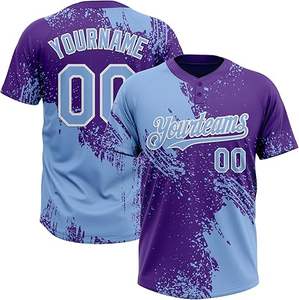 Jersey de softball ligero personalizado para hombres Trending Europe Teamwear Sublimated Printed Sports Jersey para clubes y escuelas - Product Image 4