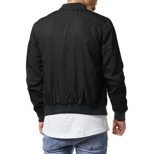 Blouson d'aviateur de qualité supérieure pour hommes de meilleure qualité Logo personnalisé toile tissu col montant 2025 coupe ajustée - Product Image 3