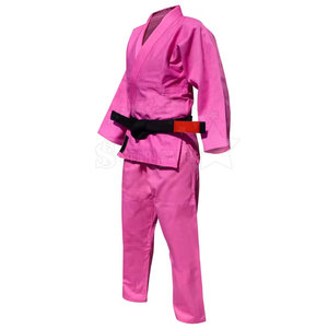 Uniformes de Karate Premium para niños adultos entrenamiento de artes marciales Gi con cinturón conjunto Karate Jiu Jitsu Kimono uniforme - Product Image 3