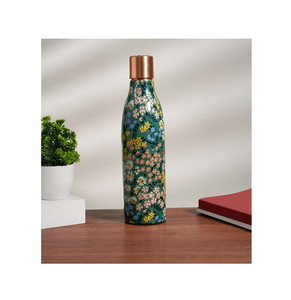 Bouteille d'eau en cuivre de qualité supérieure avec conception d'impression en émail Avantages pour la santé Bouteille en métal en cuivre pur Top Sale - Product Image 5