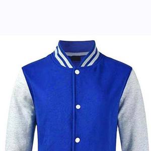 Chaquetas universitarias ligeras de lana de algodón suave para hombre, chaqueta de béisbol universitaria de diseño único, tela de lona bordada - Product Image 2