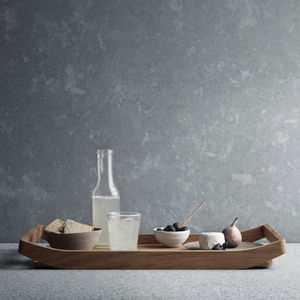 Plateau de service en bois de forme rectangulaire parfait pour la table basse Plateau en bois naturel Ajoutez un charme rustique à votre table Fournisseur OEM - Product Image 2